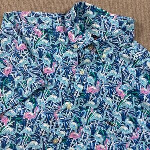 Vineyard Vines Performance Classic Fit Tucker Shirt Flamingo Men's Sz Small EUC
